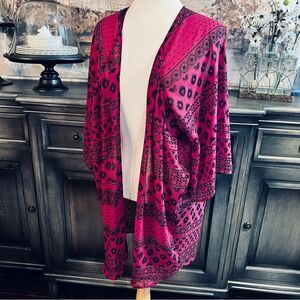 EXPRESS Open Wrap Lightweight Purple & Black size SP